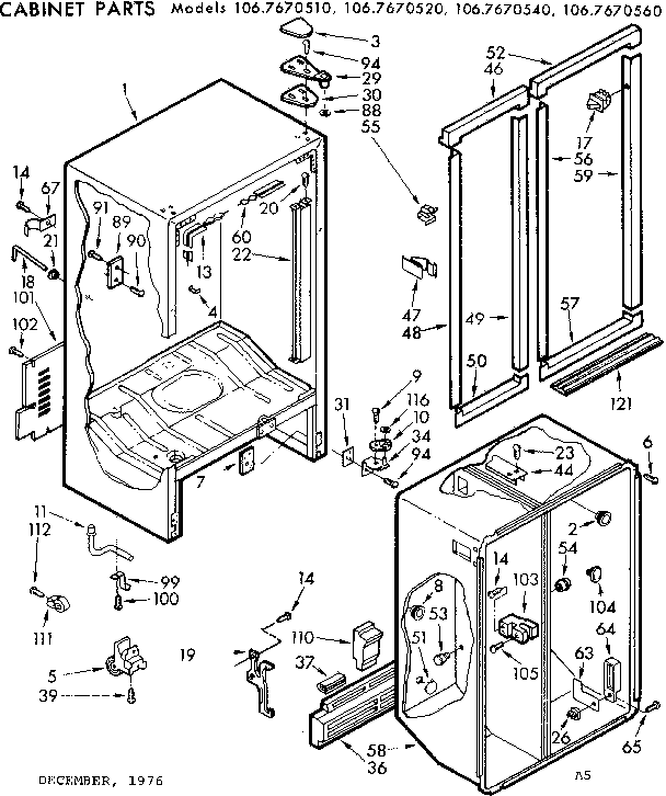 Cabinet parts