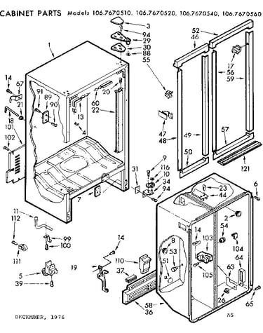 Cabinet parts