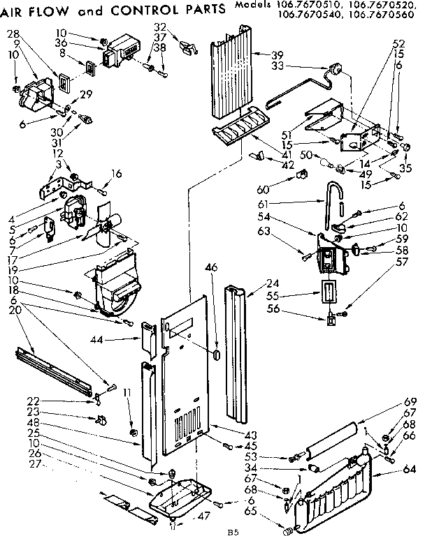 AIR FLOW AND CONTROL PARTS