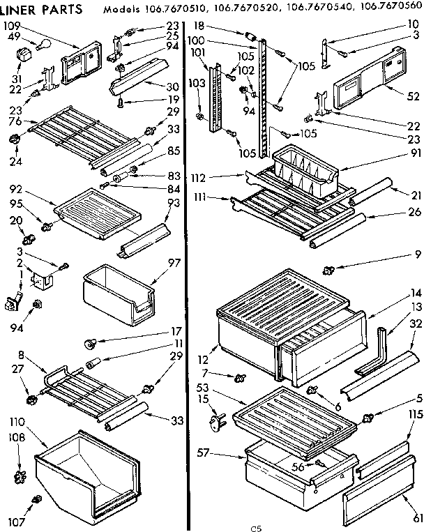 Liner parts