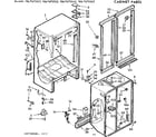 Kenmore 1067670522 cabinet parts diagram