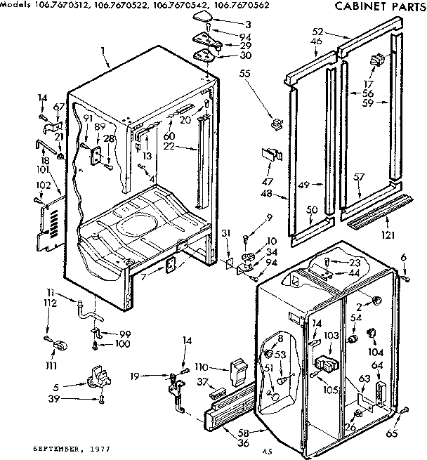 Cabinet parts