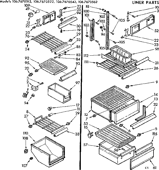 Liner parts