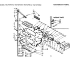 Kenmore 1067670522 icemaker parts diagram