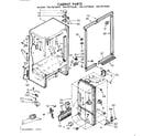 Kenmore 1067670660 cabinet parts diagram
