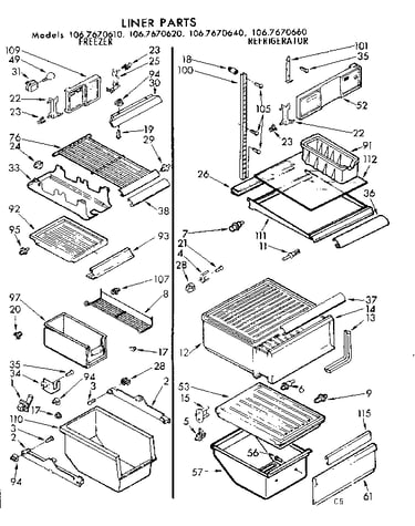 Liner parts