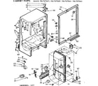Kenmore 1067670611 cabinet parts diagram