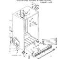 Kenmore 1067670820 cabinet parts diagram