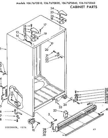 Cabinet parts