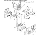 Kenmore 1067670860 air flow parts diagram