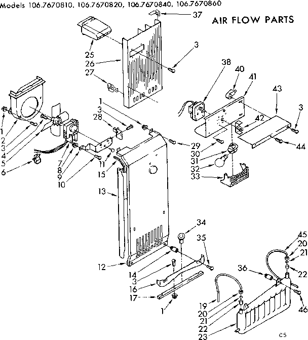 Air flow parts