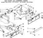 Kenmore 1067670820 air flow and control parts diagram