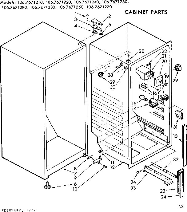 Cabinet parts