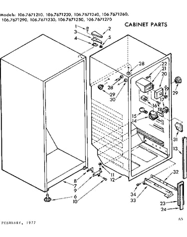 Cabinet parts