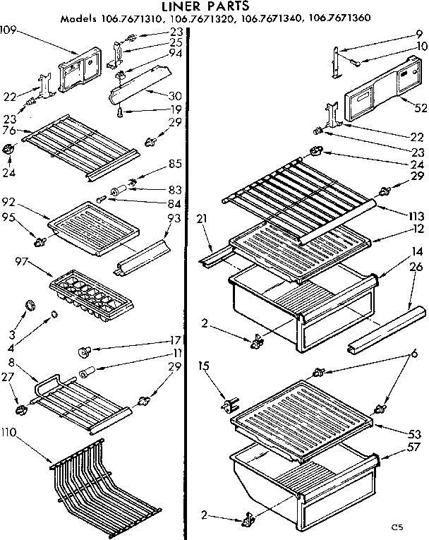 Liner parts