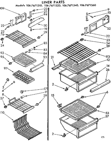 Liner parts