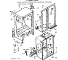 Kenmore 1067671410 cabinet parts diagram