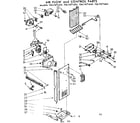 Kenmore 1067671410 air flow and control parts diagram
