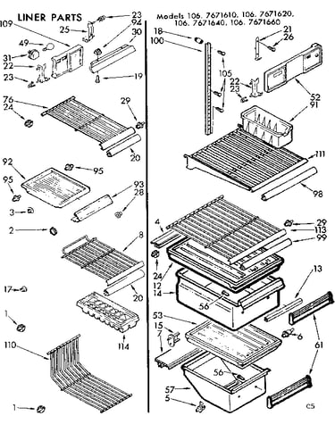 Liner parts