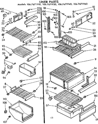 Liner parts