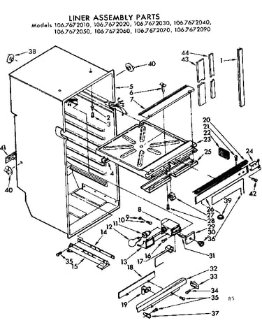 Liner assembly parts