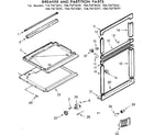 Kenmore 1067673061 breaker and partition parts diagram