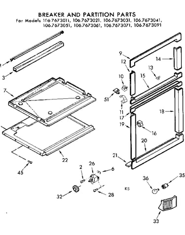 Breaker and partition parts