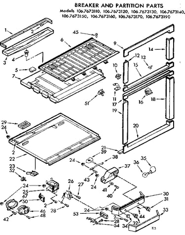 Breaker and partition parts