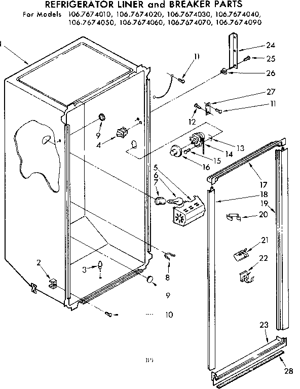 Liner and breaker parts