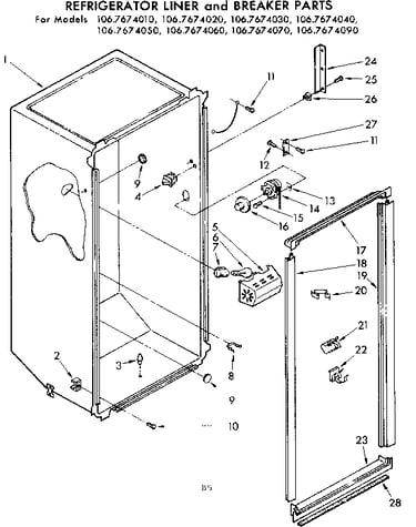 Liner and breaker parts