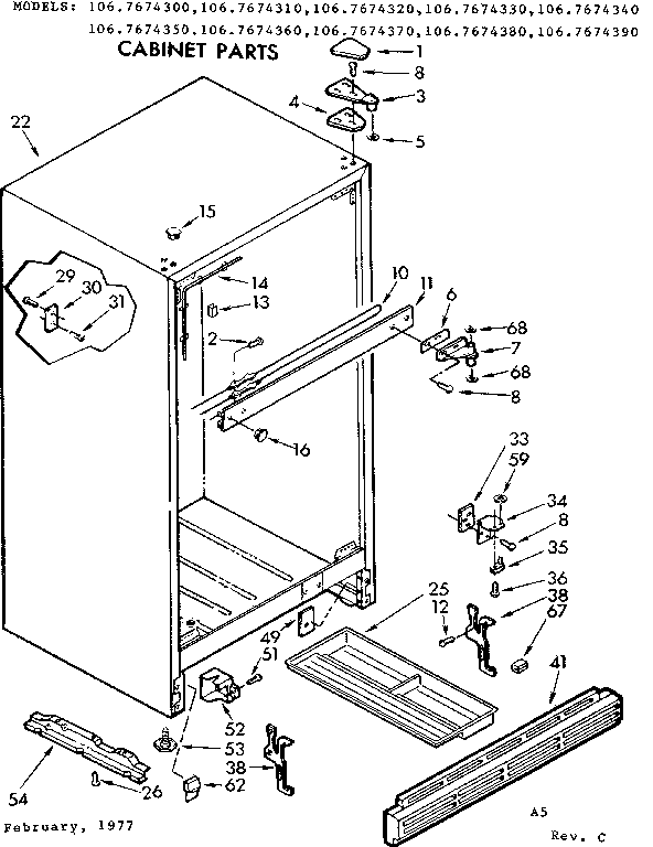 CABINET PARTS