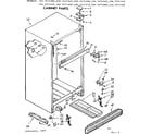 Kenmore 1067674380 cabinet parts diagram