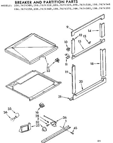 Breaker and partition parts
