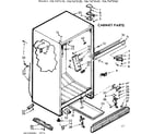 Kenmore 1067675140 cabinet parts diagram
