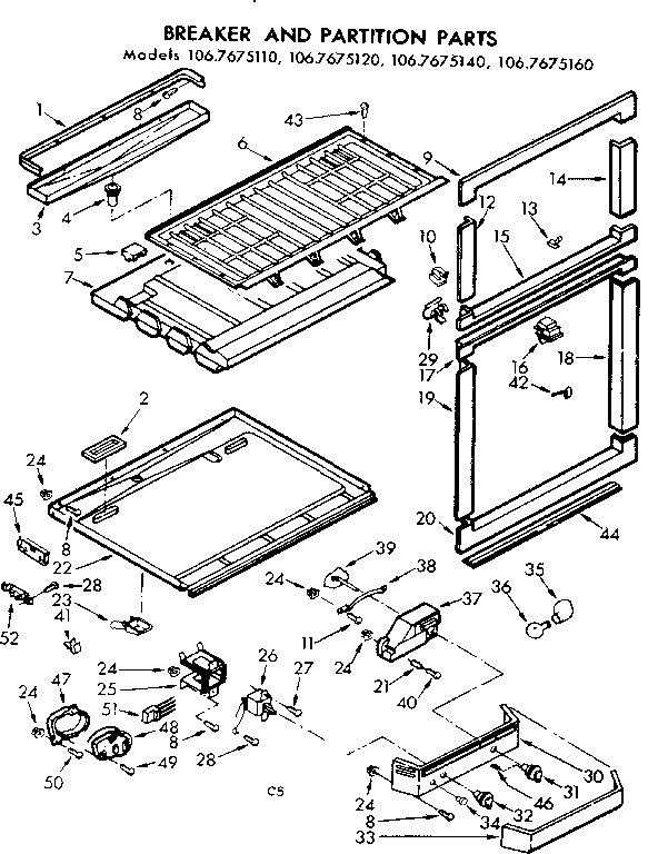 BREAKER AND PARTITION PARTS