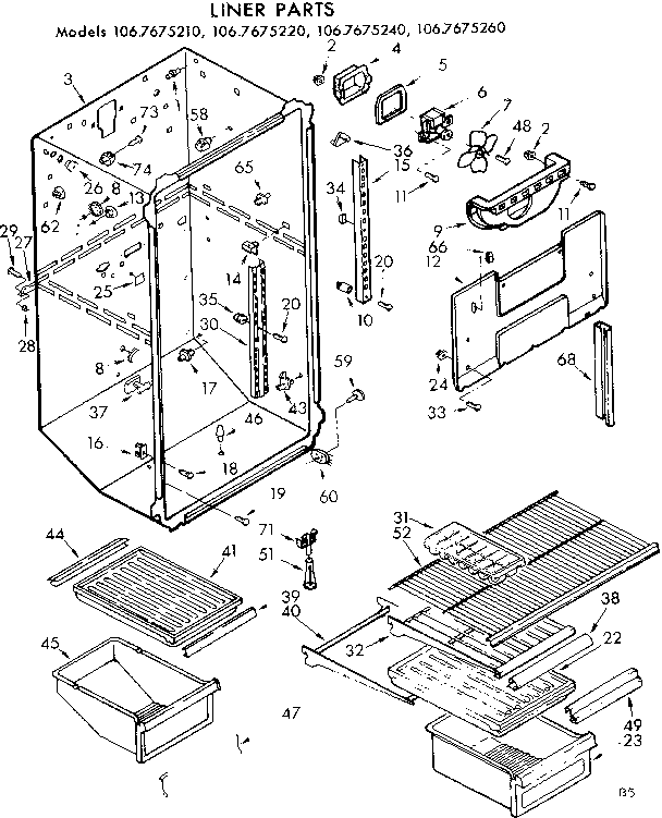 Liner parts
