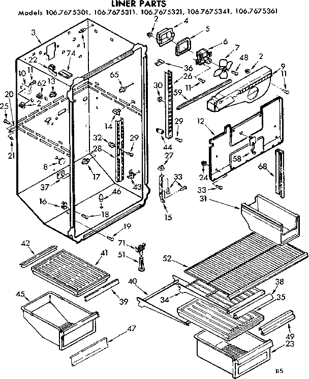 Liner parts
