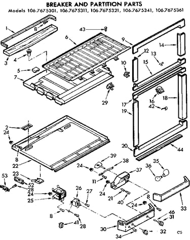 Breaker and partition parts