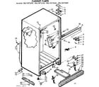Kenmore 1067675360 cabinet parts diagram