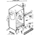 Kenmore 1067675540 cabinet parts diagram