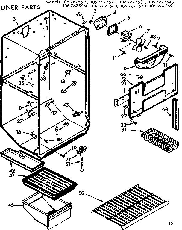 Liner parts