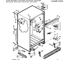 Kenmore 1067675640 cabinet parts diagram