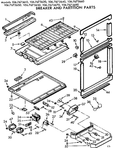 Breaker and partition parts