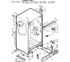 Kenmore 1067675671 cabinet parts diagram
