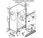 Kenmore 1067675672 cabinet parts diagram