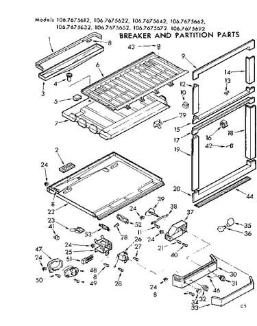 Breaker and partition parts
