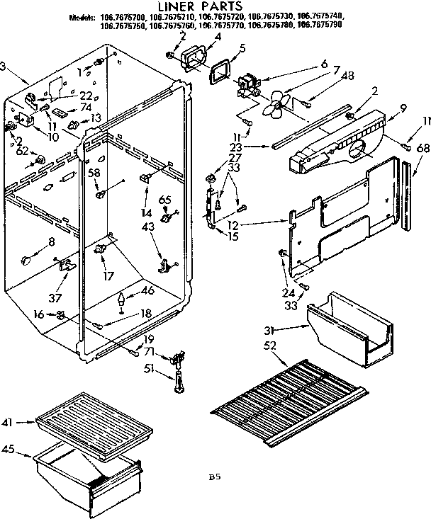 Liner parts
