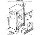 Kenmore 1067675721 cabinet parts diagram