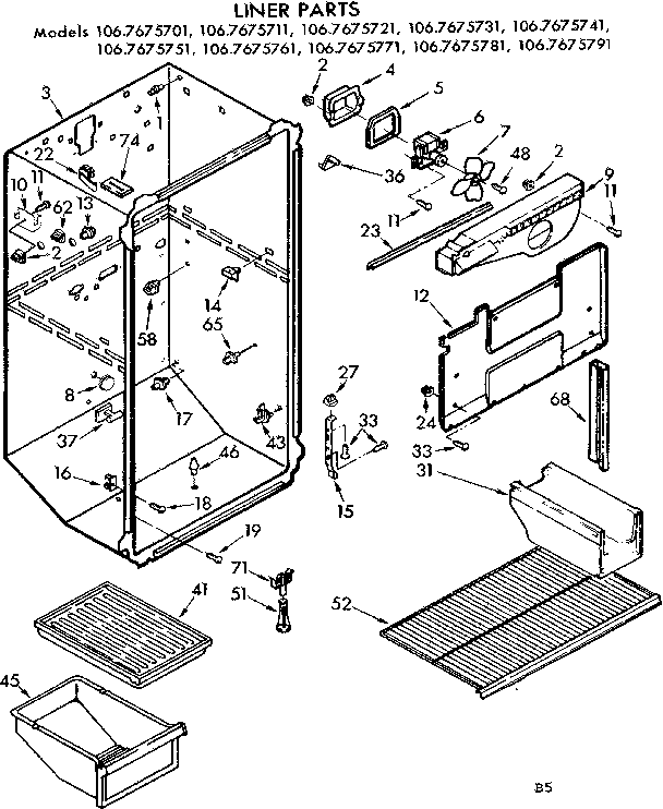 Liner parts