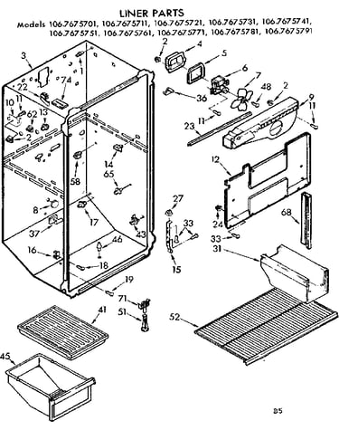 Liner parts